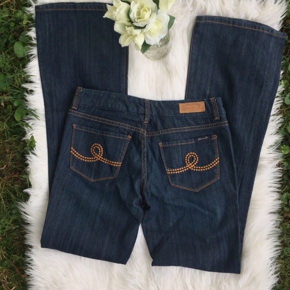 Seven7 Denim - Seven7 Dark Wash Boot Cut Jeans - EUC!